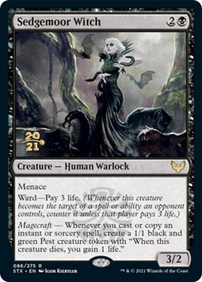 Sedgemoor Witch [Strixhaven: School of Mages Prerelease Promos] - Card Brawlers