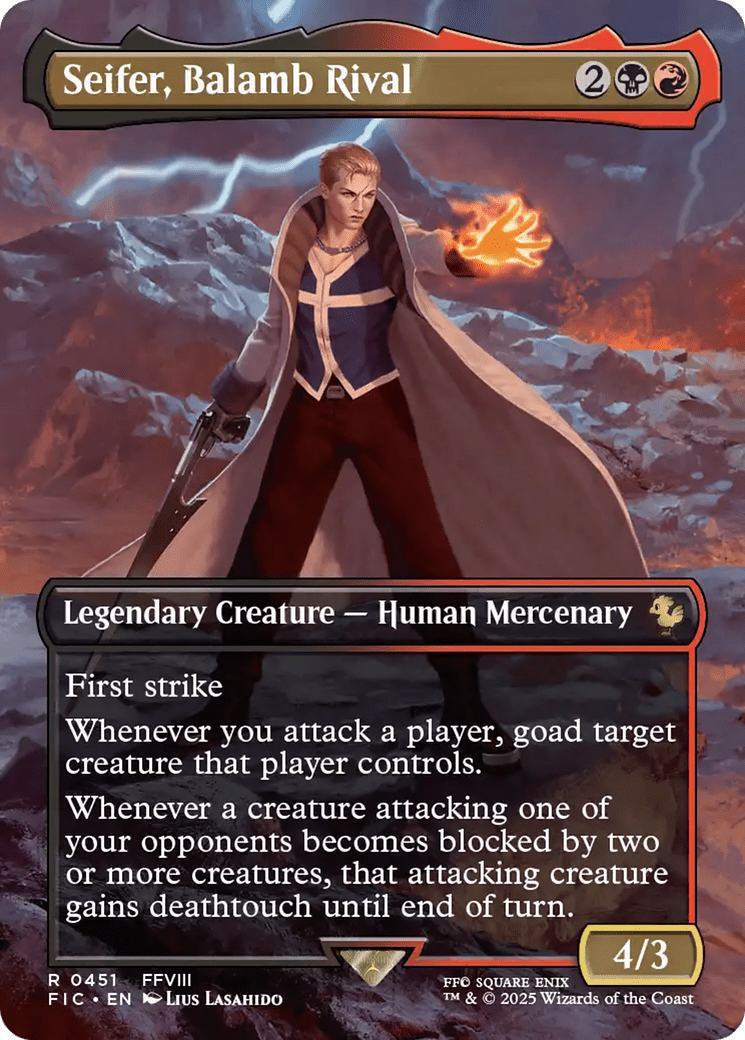 Seifer, Balamb Rival (Borderless) [FINAL FANTASY Commander] - Card Brawlers