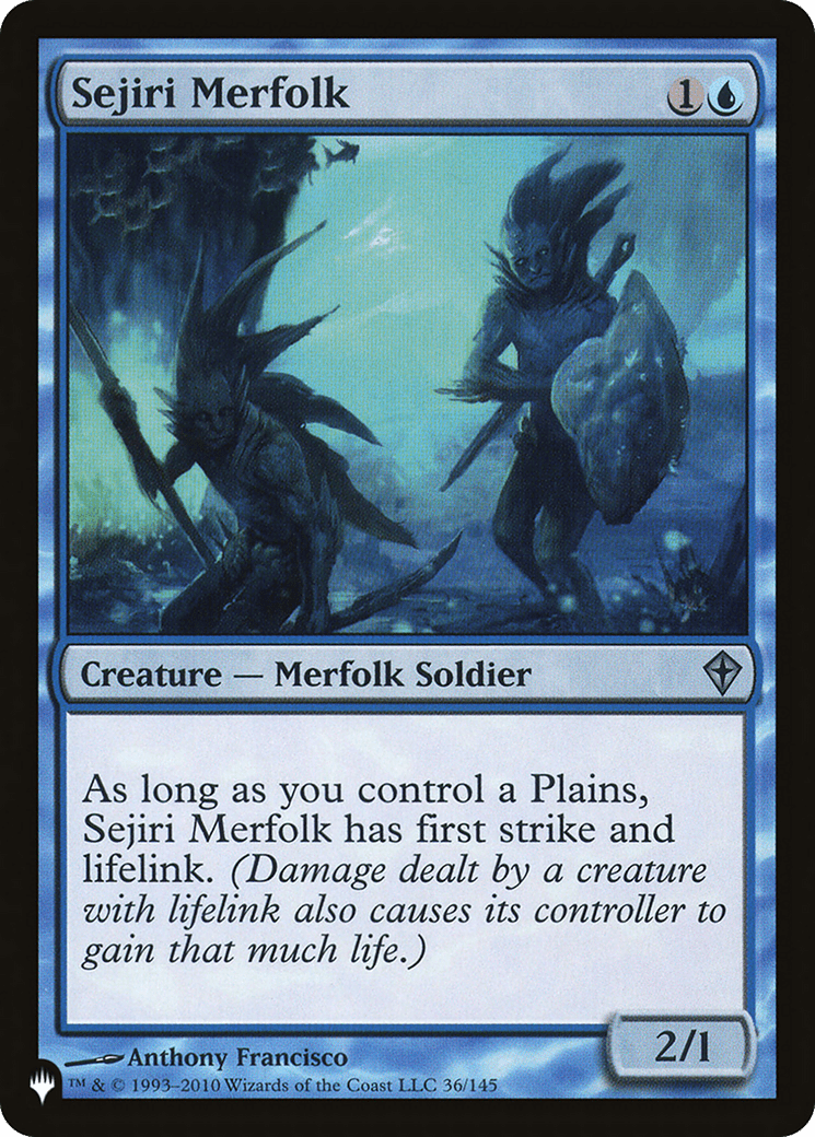 Sejiri Merfolk [The List] - Card Brawlers
