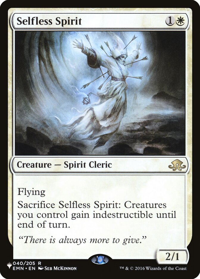 Selfless Spirit [The List] - Card Brawlers