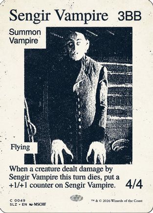 Sengir Vampire (0049) (SLZ-049) - Secret Lair x MSCHF: The Zeta Set - Card Brawlers