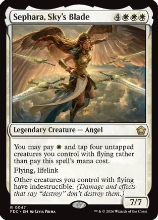 Sephara, Sky's Blade (FDC-047) - Commander: Foundations - Card Brawlers