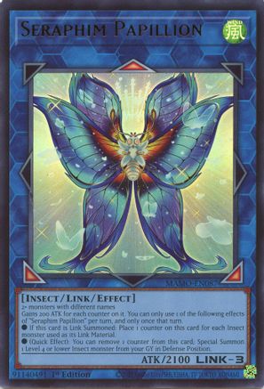 Seraphim Papillion (MAMO-EN087) - Magnificent Monsters 1st Edition - Card Brawlers