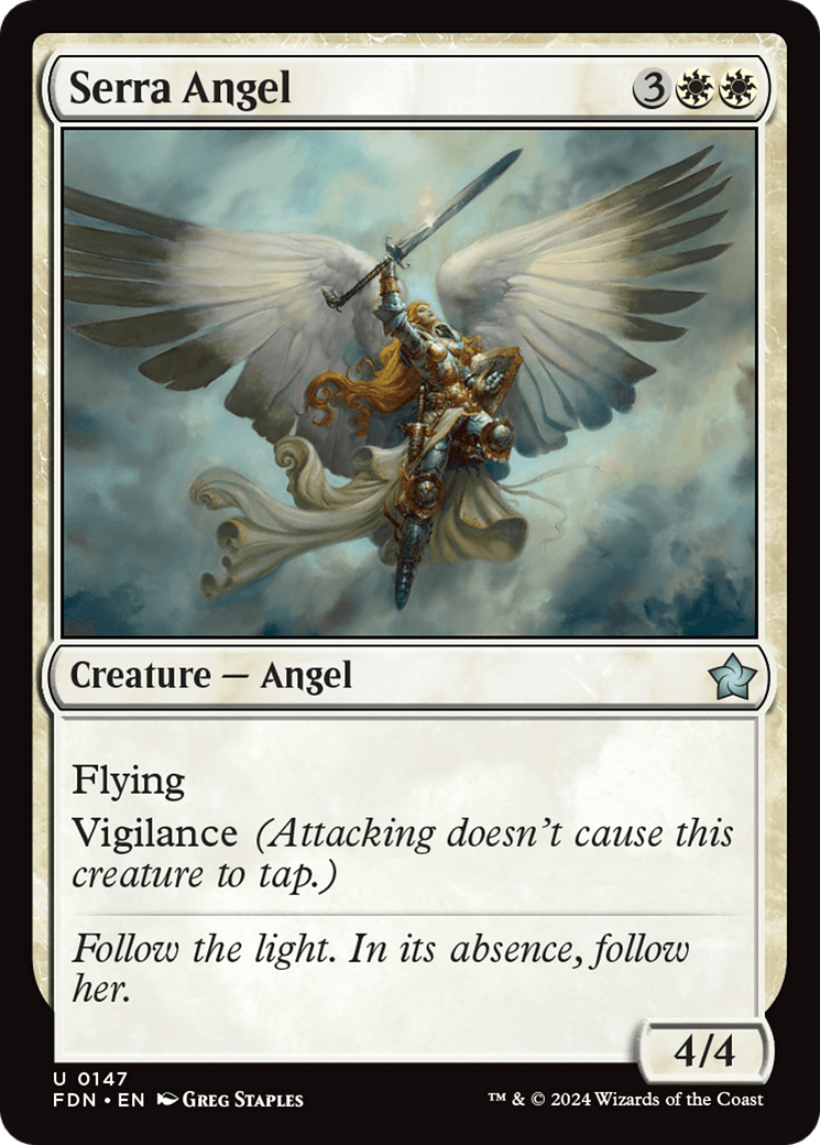 Serra Angel [Foundations] - Card Brawlers