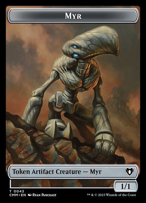 Servo // Myr Double - Sided Token [Commander Masters Tokens] - Card Brawlers