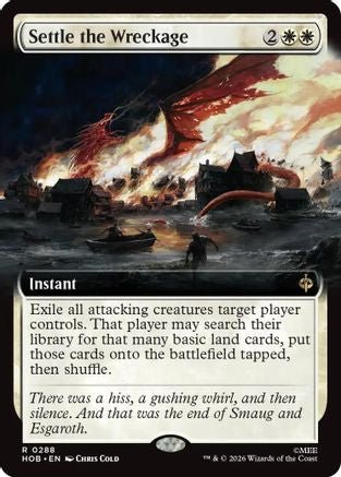 Settle the Wreckage (Extended Art) (HOB-288) - The Hobbit - Card Brawlers