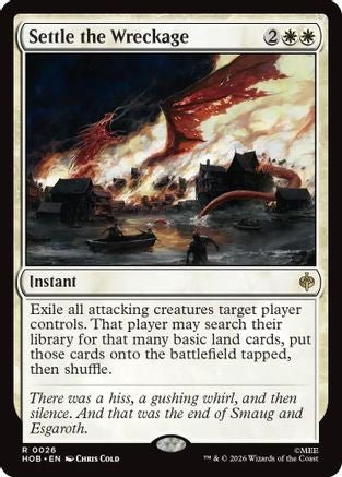 Settle the Wreckage (HOB-026) - The Hobbit Foil - Card Brawlers