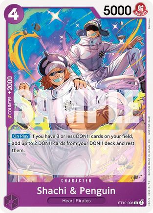 Shachi & Penguin (Tournament Pack 2025 Vol. 4) (ST10-008) - One Piece Promotion Cards - Card Brawlers