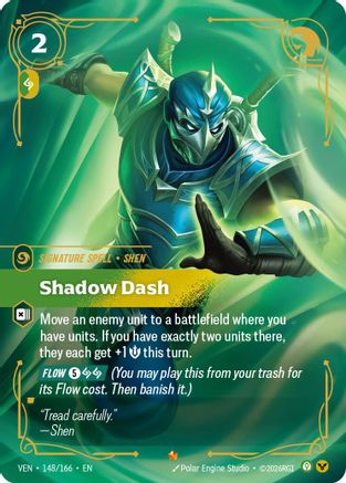 Shadow Dash (148/166) - Vendetta Foil - Card Brawlers