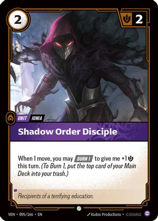 Shadow Order Disciple (095/166) - Vendetta - Card Brawlers