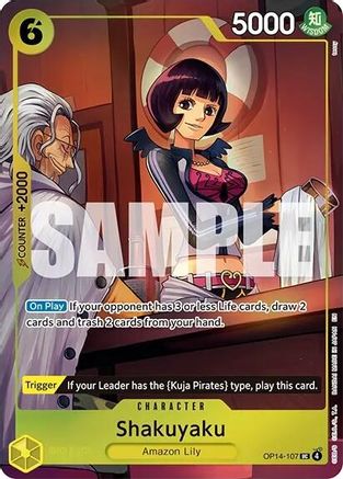 Shakuyaku (One Piece Card Game Illustration Box Vol. 7) (OP14-107) - One Piece Promotion Cards Foil - Card Brawlers