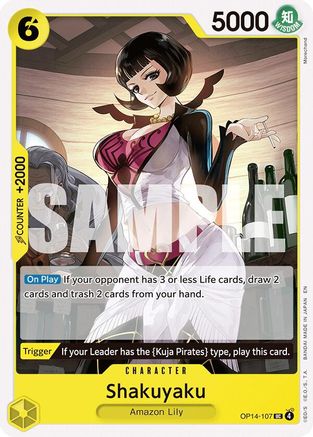 Shakuyaku (OP14-107) - The Azure Sea's Seven - Card Brawlers