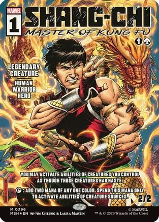 Shang-Chi, Master of Kung Fu (Borderless) (0396) (MSH-396) - Marvel Super Heroes Foil - Card Brawlers