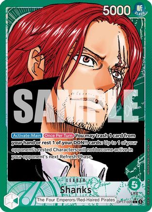 Shanks (020) (Alternate Art) (OP17-020) - The World's Strongest Warriors Foil - Card Brawlers