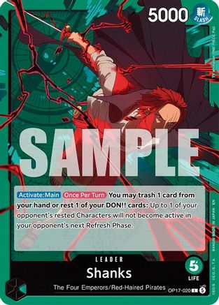 Shanks (020) (OP17-020) - The World's Strongest Warriors - Card Brawlers