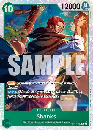 Shanks (022) (OP17-022) - The World's Strongest Warriors Foil - Card Brawlers