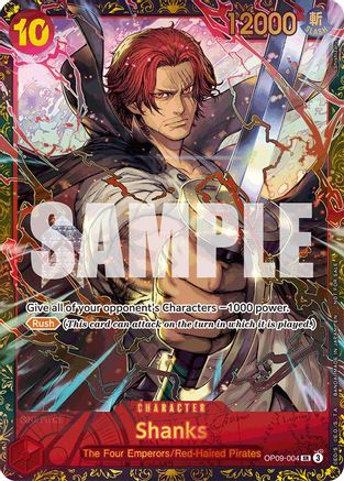 Shanks (Championship 25-26 Offline Regionals Season 2) (OP09-004) - One Piece Promotion Cards Foil - Card Brawlers