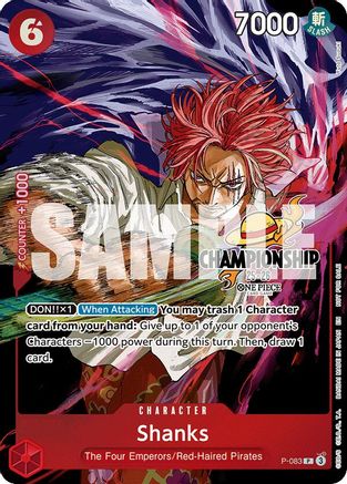 Shanks (CS 25-26 Event Pack Finalist Ver.) (P-083) - One Piece Promotion Cards Foil - Card Brawlers