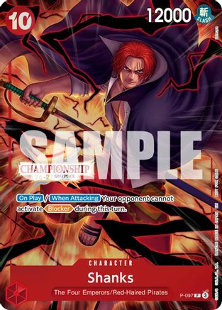 Shanks (CS 26-27 Event Pack Finalist Ver.) (P-097) - One Piece Promotion Cards Foil - Card Brawlers
