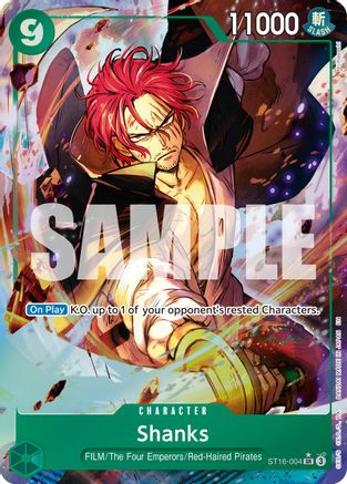 Shanks - ST16-004 (Alternate Art) (ST16-004) - Premium Booster -The Best- Vol. 2 Foil - Card Brawlers