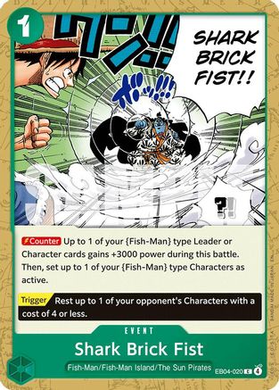 Shark Brick Fist (EB04-020) - The Azure Sea's Seven - Card Brawlers