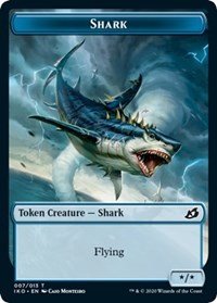 Shark // Human Soldier (003) Double - Sided Token [Ikoria: Lair of Behemoths Tokens] - Card Brawlers