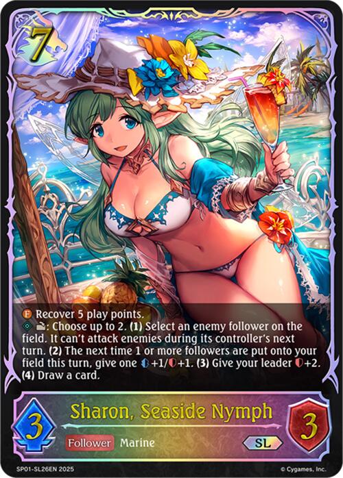Sharon, Seaside Nymph (SL) (SP01 - SL26EN) [Seaside Memories] - Card Brawlers