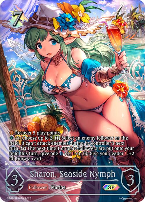 Sharon, Seaside Nymph (SP) (SP01 - SP16EN) [Seaside Memories] - Card Brawlers