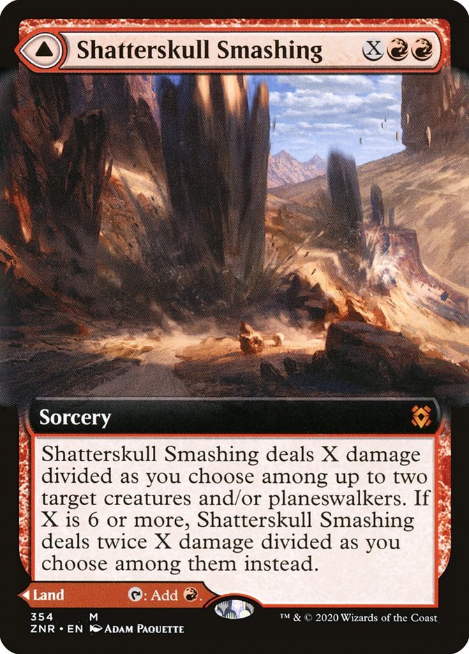 Shatterskull Smashing // Shatterskull, the Hammer Pass (Extended Art) [Zendikar Rising] - Card Brawlers