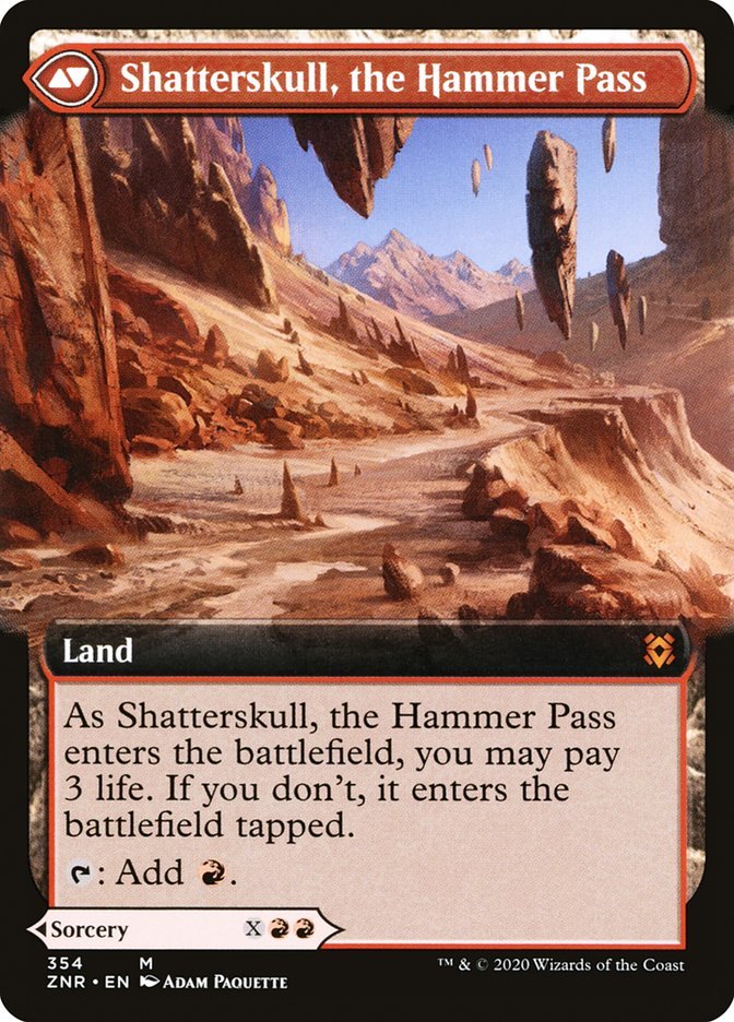 Shatterskull Smashing // Shatterskull, the Hammer Pass (Extended Art) [Zendikar Rising] - Card Brawlers