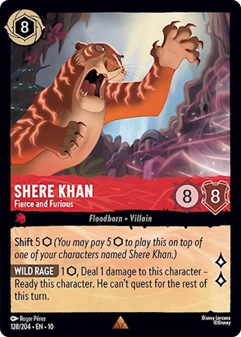 Shere Khan - Fierce and Furious (128/204) [Whispers in the Well] - Card Brawlers