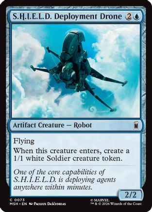 S.H.I.E.L.D. Deployment Drone (MSH-073) - Marvel Super Heroes - Card Brawlers