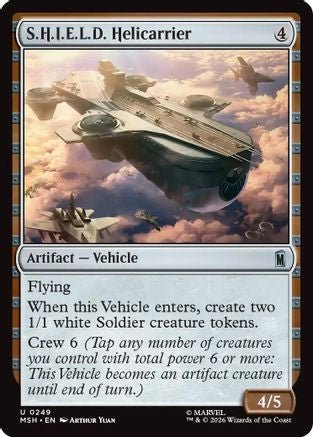 S.H.I.E.L.D. Helicarrier (MSH-249) - Marvel Super Heroes - Card Brawlers