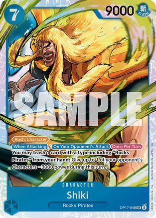 Shiki (048) (OP17-048) - The World's Strongest Warriors Foil - Card Brawlers
