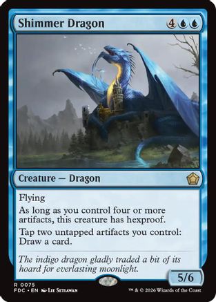 Shimmer Dragon (FDC-075) - Commander: Foundations - Card Brawlers