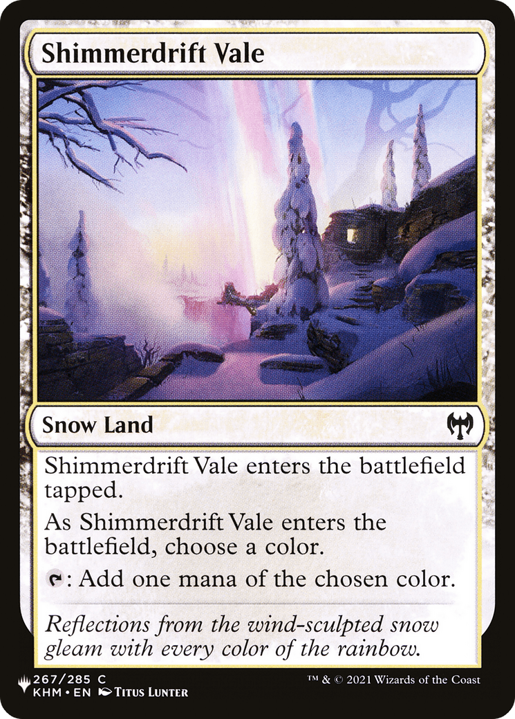 Shimmerdrift Vale [The List] - Card Brawlers