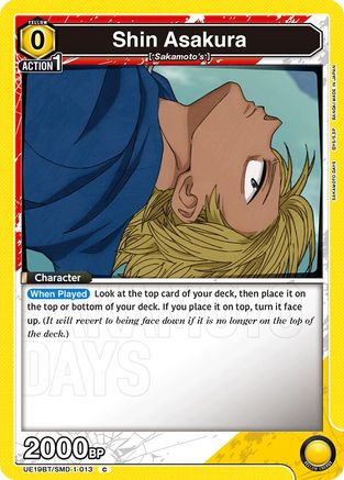 Shin Asakura (Box Topper Foil) (UE19BT/SMD-1-013) - UE19BT SAKAMOTO DAYS Foil - Card Brawlers