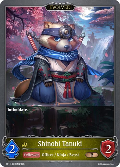 Shinobi Tanuki (Evolved) (BP11 - 030EN) [Bullet of Fate] - Card Brawlers