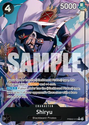 Shiryu (Alternate Art) (PRB02-015) - Premium Booster -The Best- Vol. 2 Foil - Card Brawlers