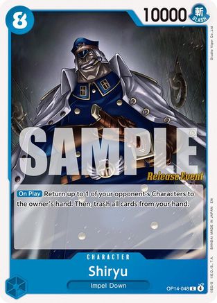 Shiryu (OP14-048) - The Azure Sea's Seven Release Event Cards - Card Brawlers