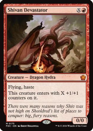 Shivan Devastator (FDC-175) - Commander: Foundations - Card Brawlers