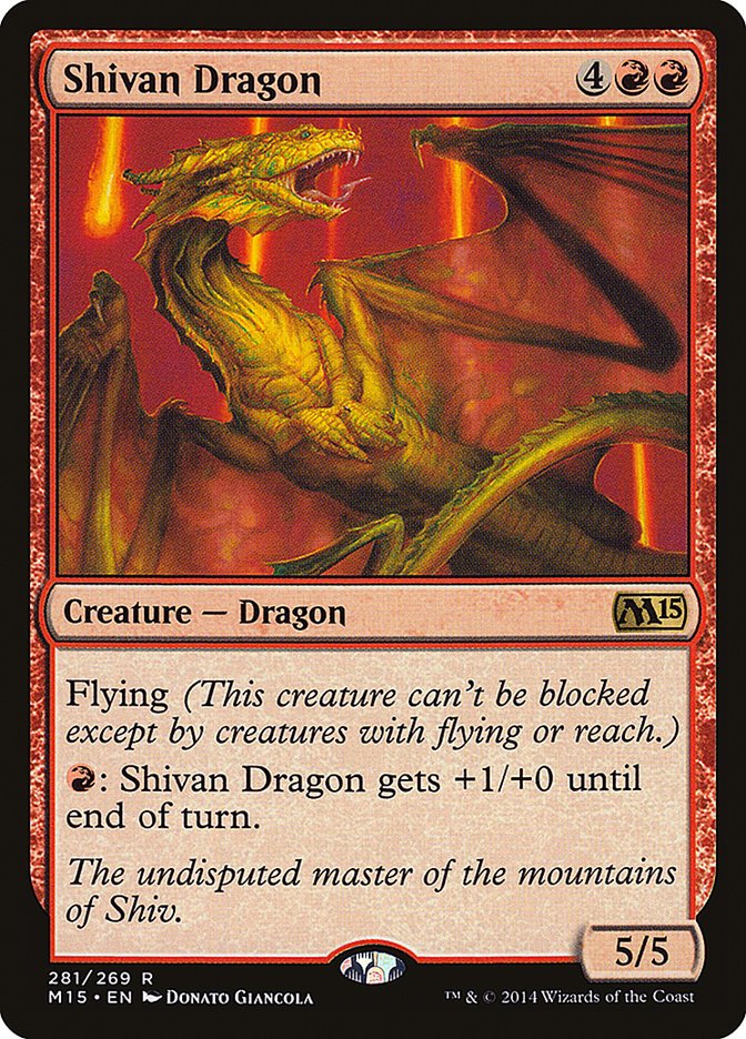 Shivan Dragon [Magic 2015] - Card Brawlers