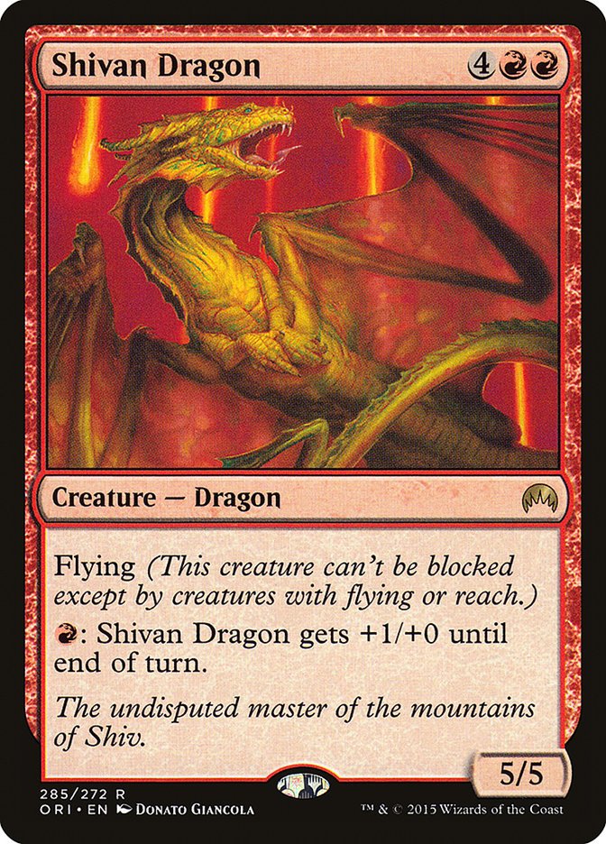 Shivan Dragon [Magic Origins] - Card Brawlers