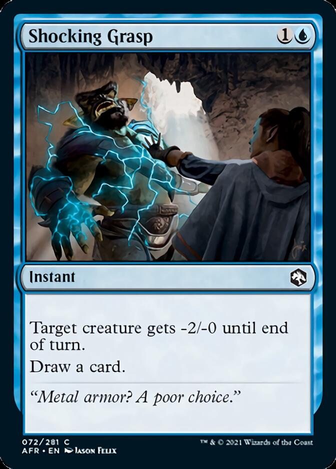 Shocking Grasp [Dungeons & Dragons: Adventures in the Forgotten Realms] - Card Brawlers