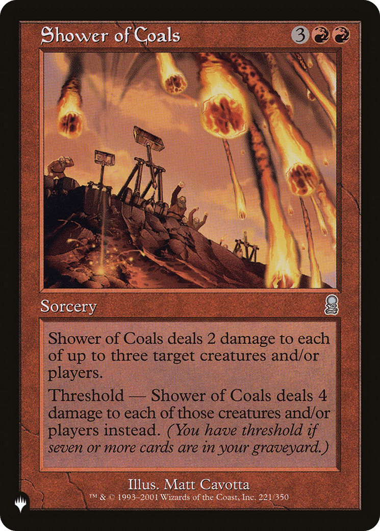 Shower of Coals [The List] - Card Brawlers