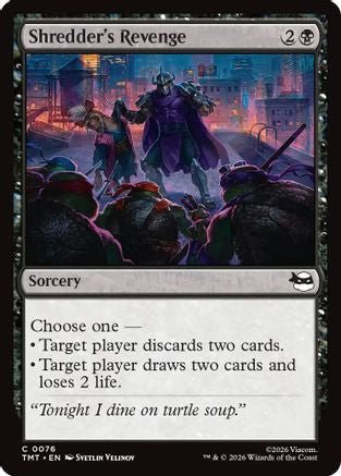 Shredder's Revenge (TMT-076) - Teenage Mutant Ninja Turtles - Card Brawlers