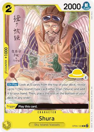 Shura (Luffy Deck) (OP05-106) - Set Sail Deck Set - Card Brawlers