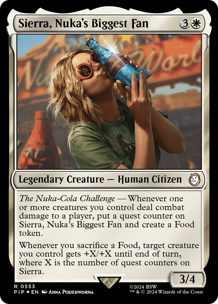 Sierra, Nuka's Biggest Fan (Surge Foil) [Fallout] - Card Brawlers