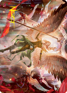 Sigarda's Summons Art Card (Gold - Stamped Signature) [Innistrad: Crimson Vow Art Series] - Card Brawlers