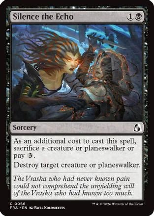 Silence the Echo (FRA-066) - Reality Fracture - Card Brawlers